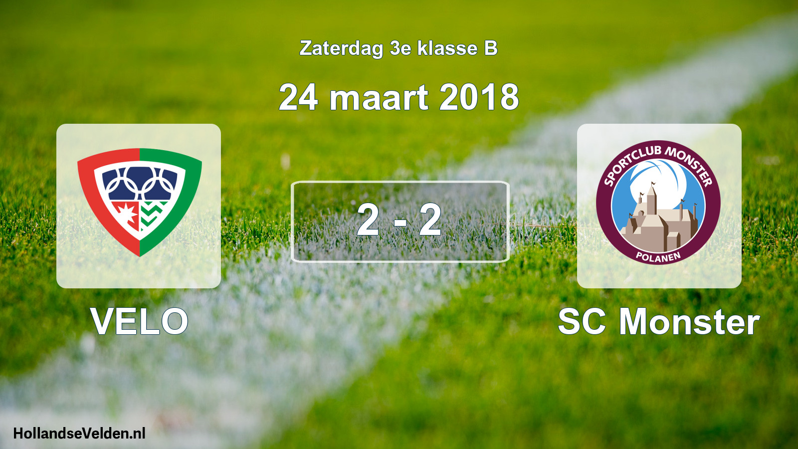 Total number of matches played: VELO - SC Monster 2 - 2 (24 March 2018)