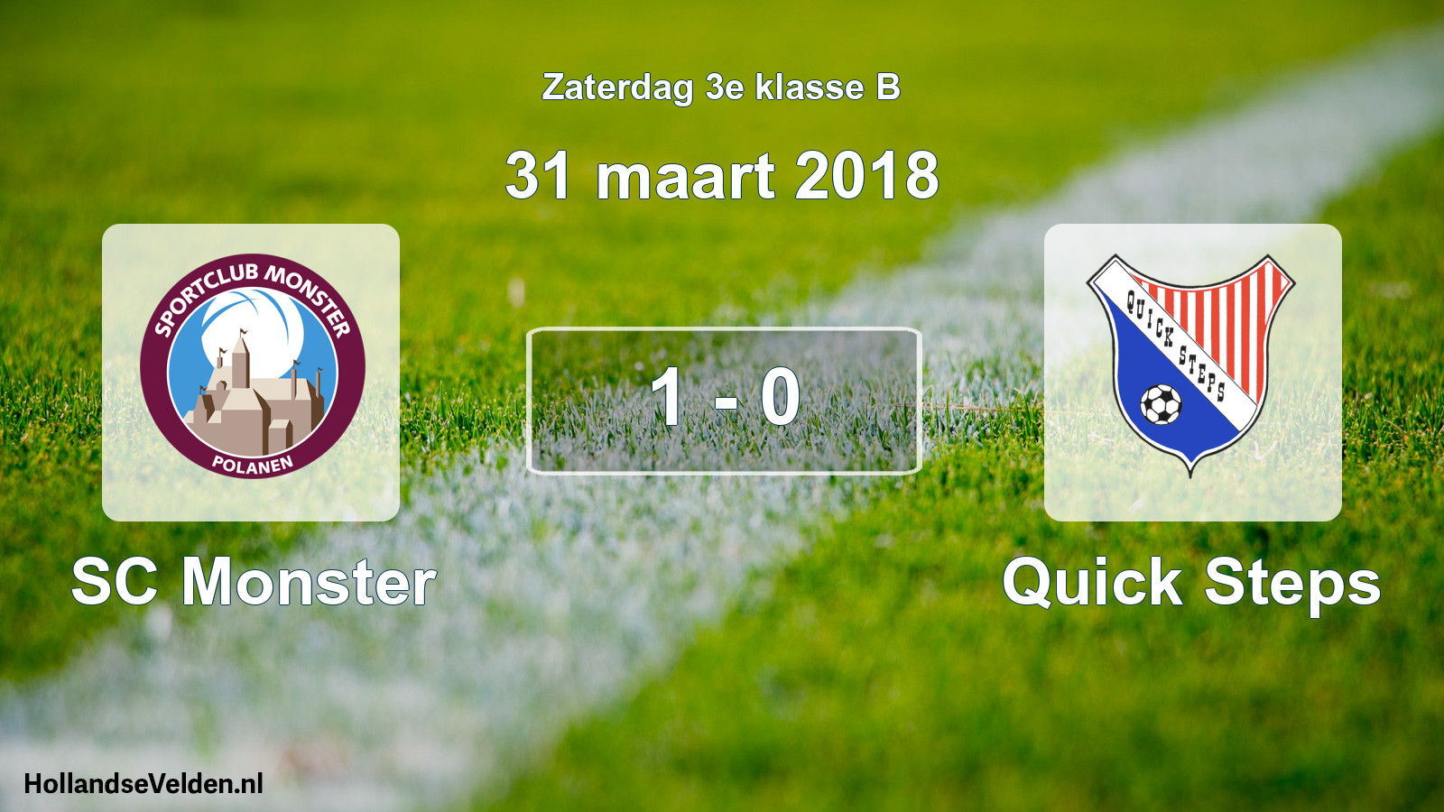 Total number of matches played: SC Monster - Quick Steps 1 - 0 (31 March 2018)