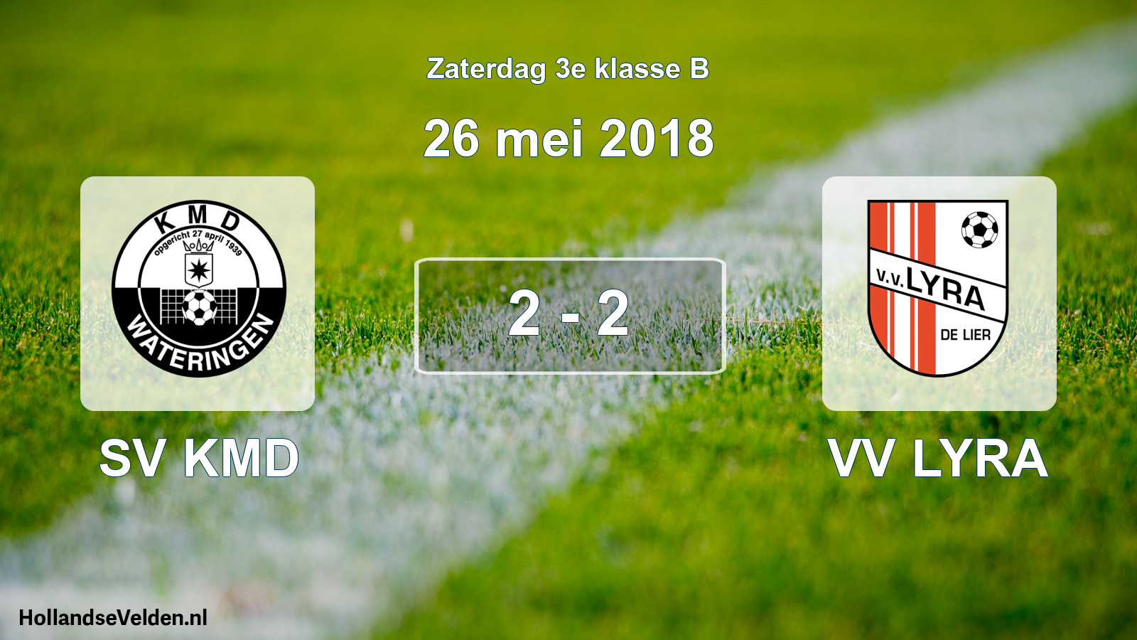 Total number of matches played: SV KMD - VV LYRA 2 - 2 (26 May 2018)