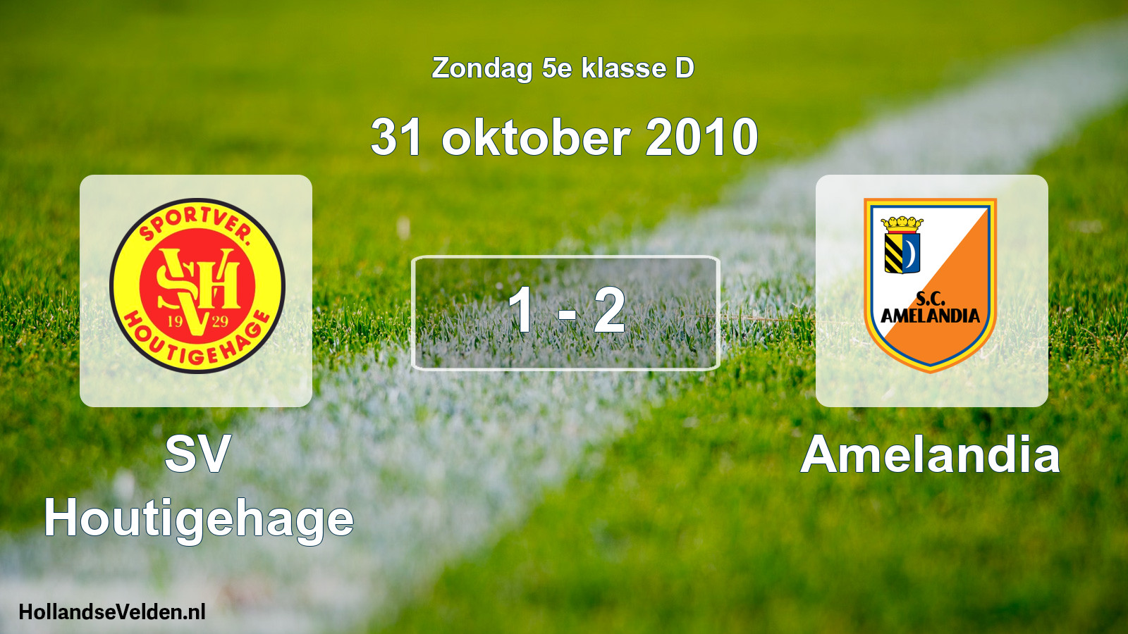 Total number of matches played: SV Houtigehage - Amelandia 1 - 2 (31 October 2010)