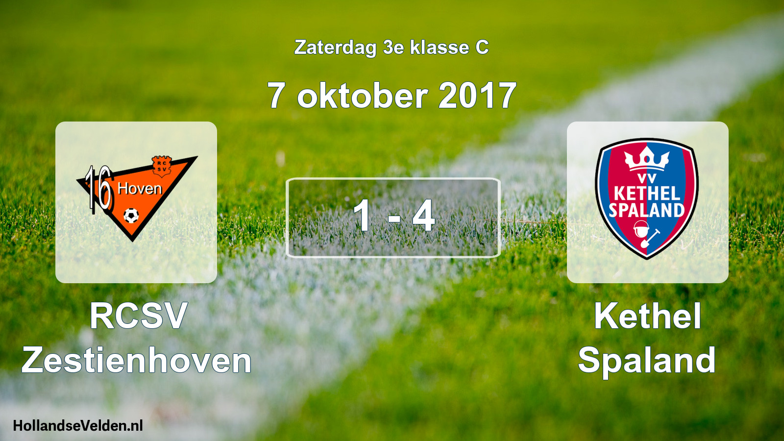 Total number of matches played: RCSV Zestienhoven - Kethel Spaland 1 - 4 (7 October 2017)