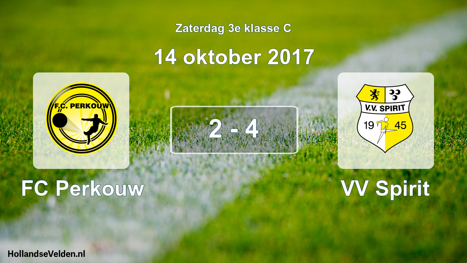 Total number of matches played: FC Perkouw - VV Spirit 2 - 4 (14 October 2017)