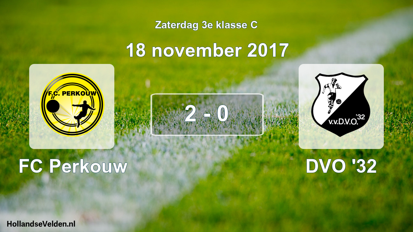 Total number of matches played: FC Perkouw - DVO '32 2 - 0 (18 November 2017)