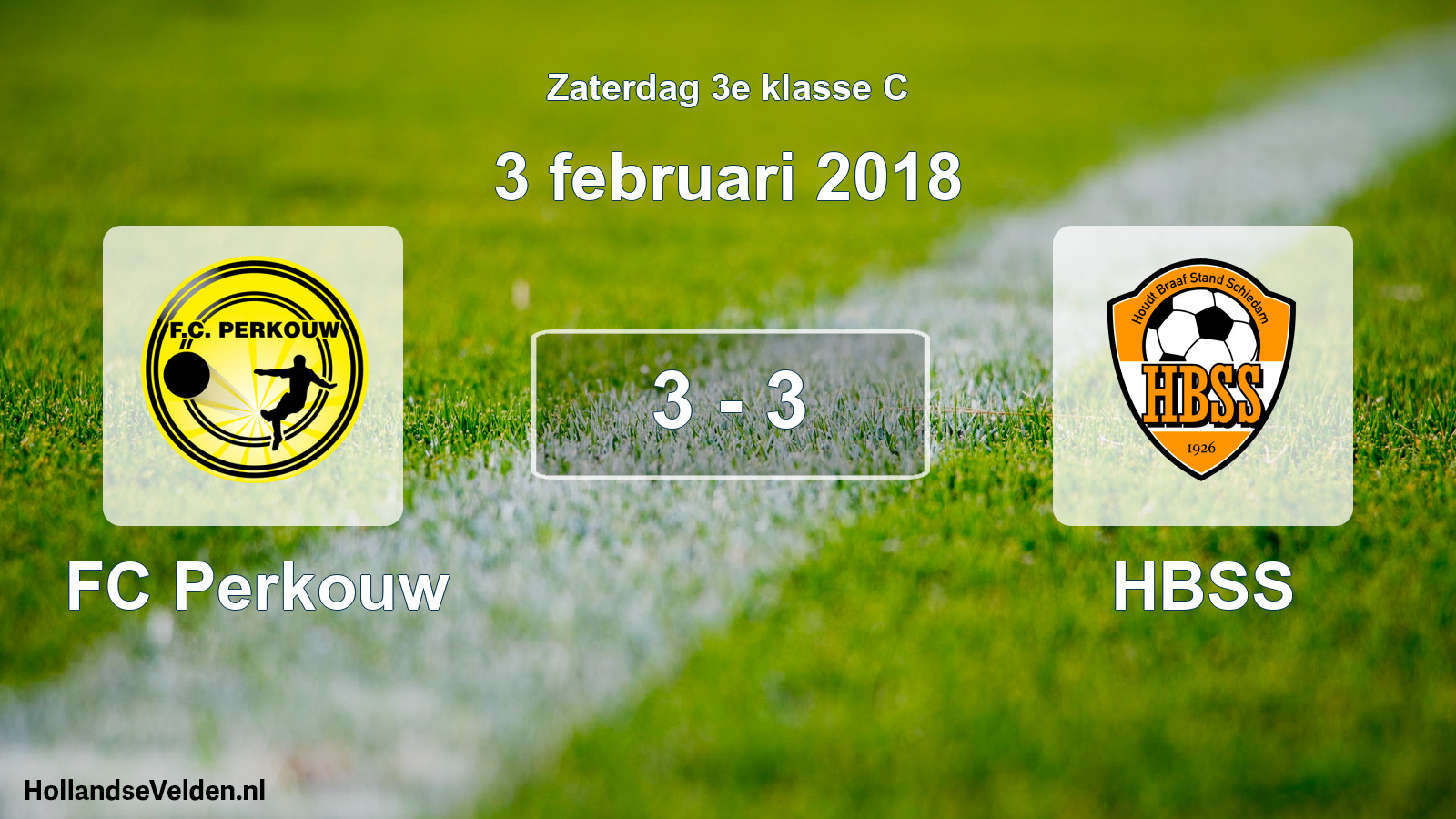Total number of matches played: FC Perkouw - HBSS 3 - 3 (3 February 2018)