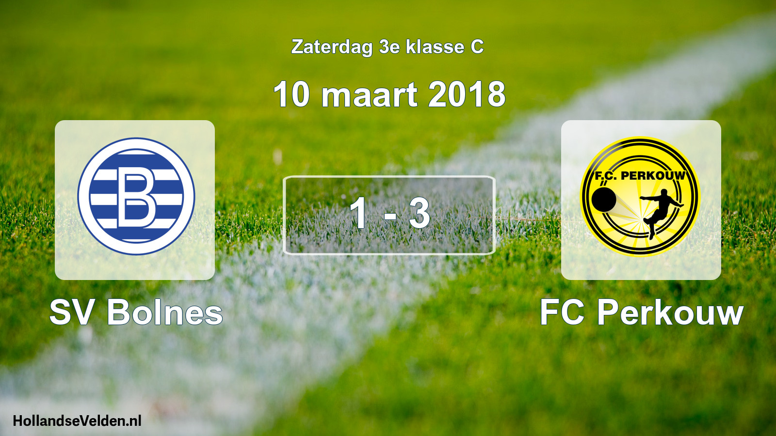 Total number of matches played: SV Bolnes - FC Perkouw 1 - 3 (10 March 2018)