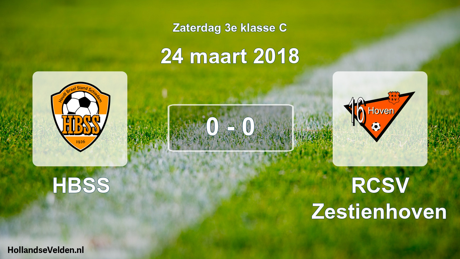 Total number of matches played: HBSS - RCSV Zestienhoven 0 - 0 (24 March 2018)