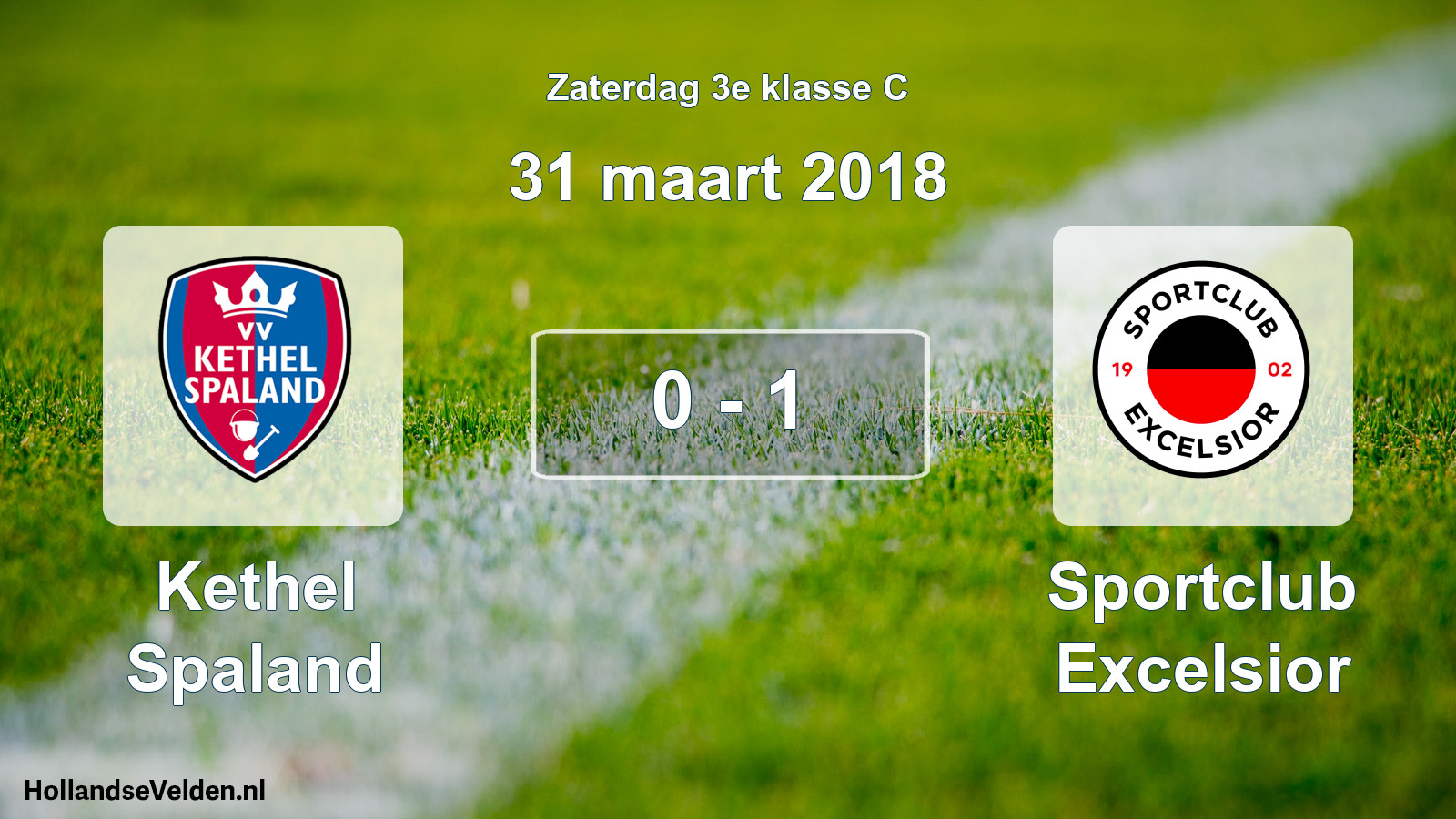 Total number of matches played: Kethel Spaland - Sportclub Excelsior 0 - 1 (31 March 2018)