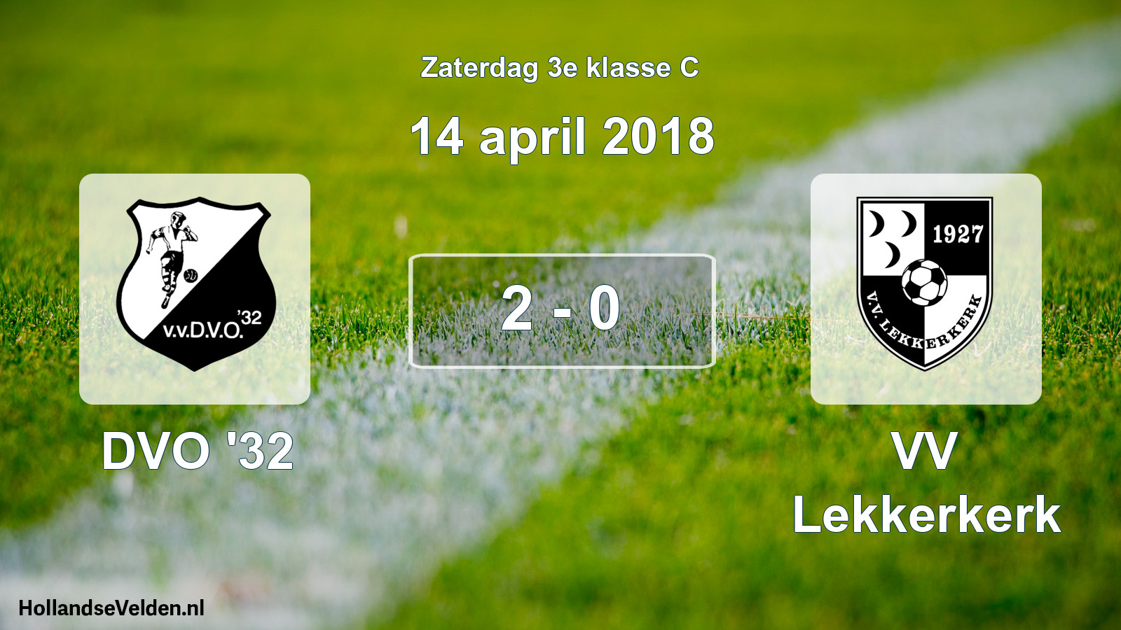 Total number of matches played: DVO '32 - VV Lekkerkerk 2 - 0 (14 April 2018)