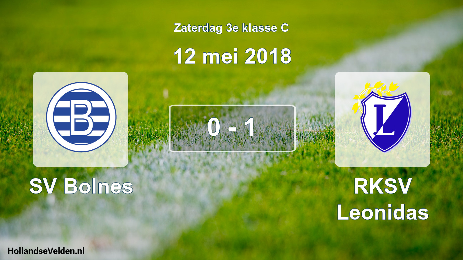 Total number of matches played: SV Bolnes - RKSV Leonidas 0 - 1 (12 May 2018)
