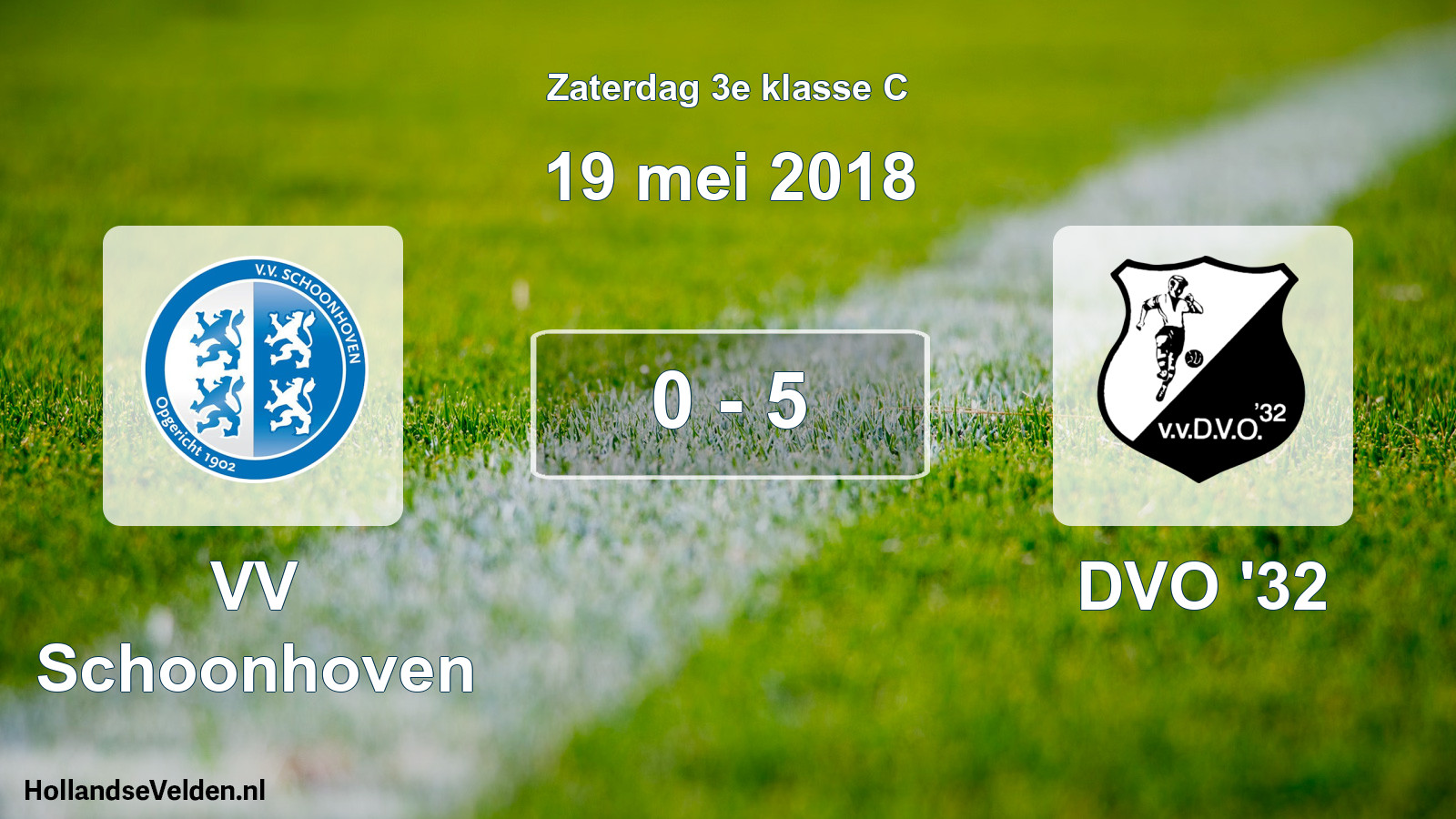 Total number of matches played: VV Schoonhoven - DVO '32 0 - 5 (19 May 2018)