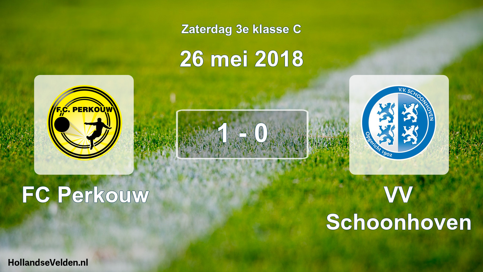 Total number of matches played: FC Perkouw - VV Schoonhoven 1 - 0 (26 May 2018)
