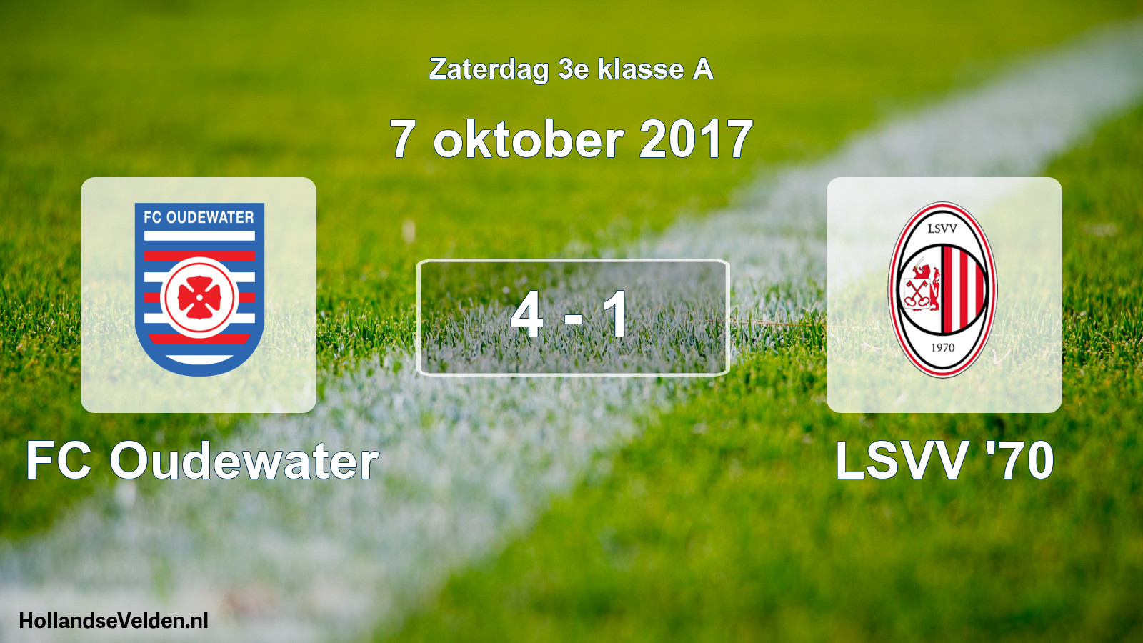 Total number of matches played: FC Oudewater - LSVV '70 4 - 1 (7 October 2017)