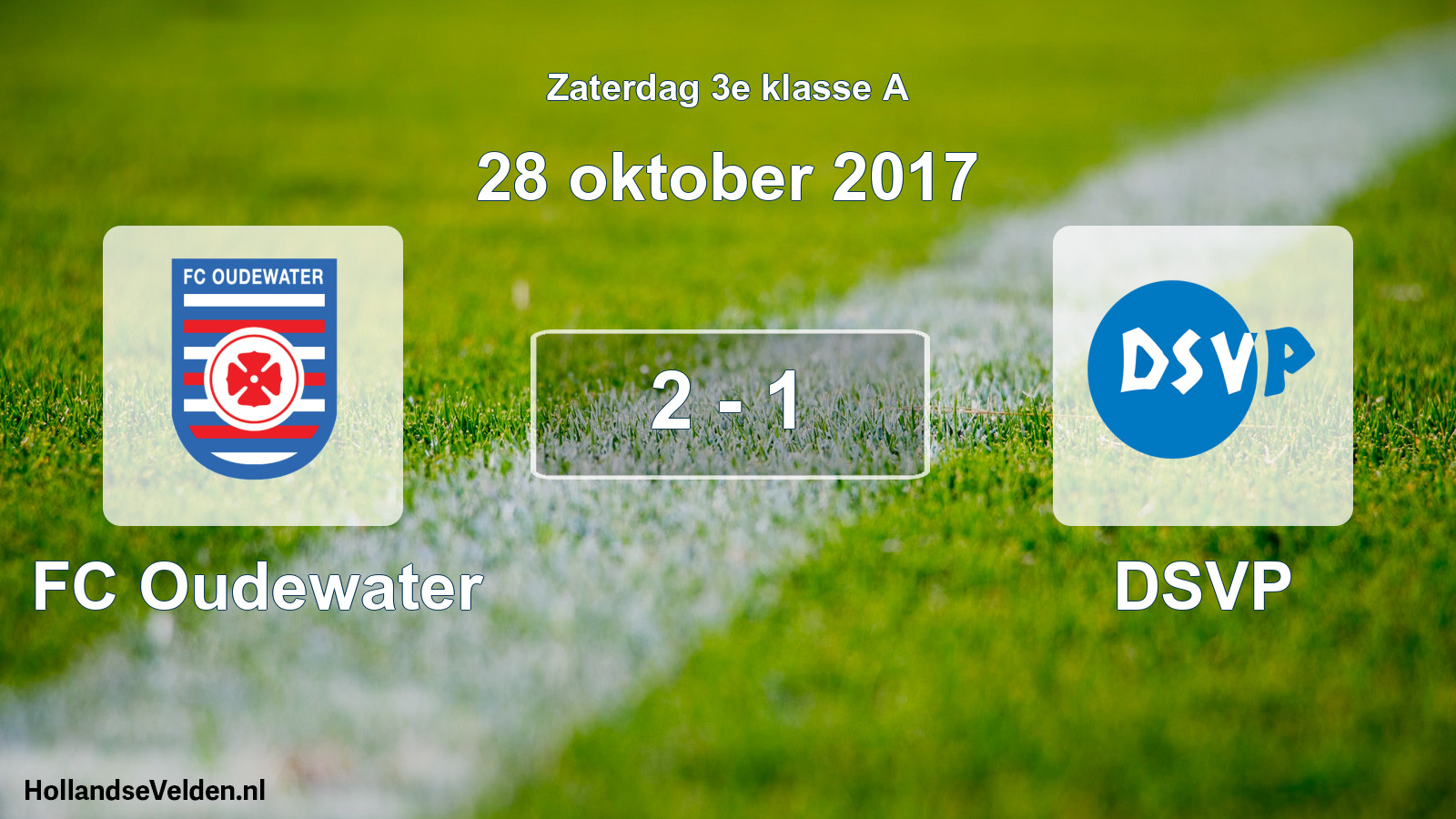 Total number of matches played: FC Oudewater - DSVP 2 - 1 (28 October 2017)