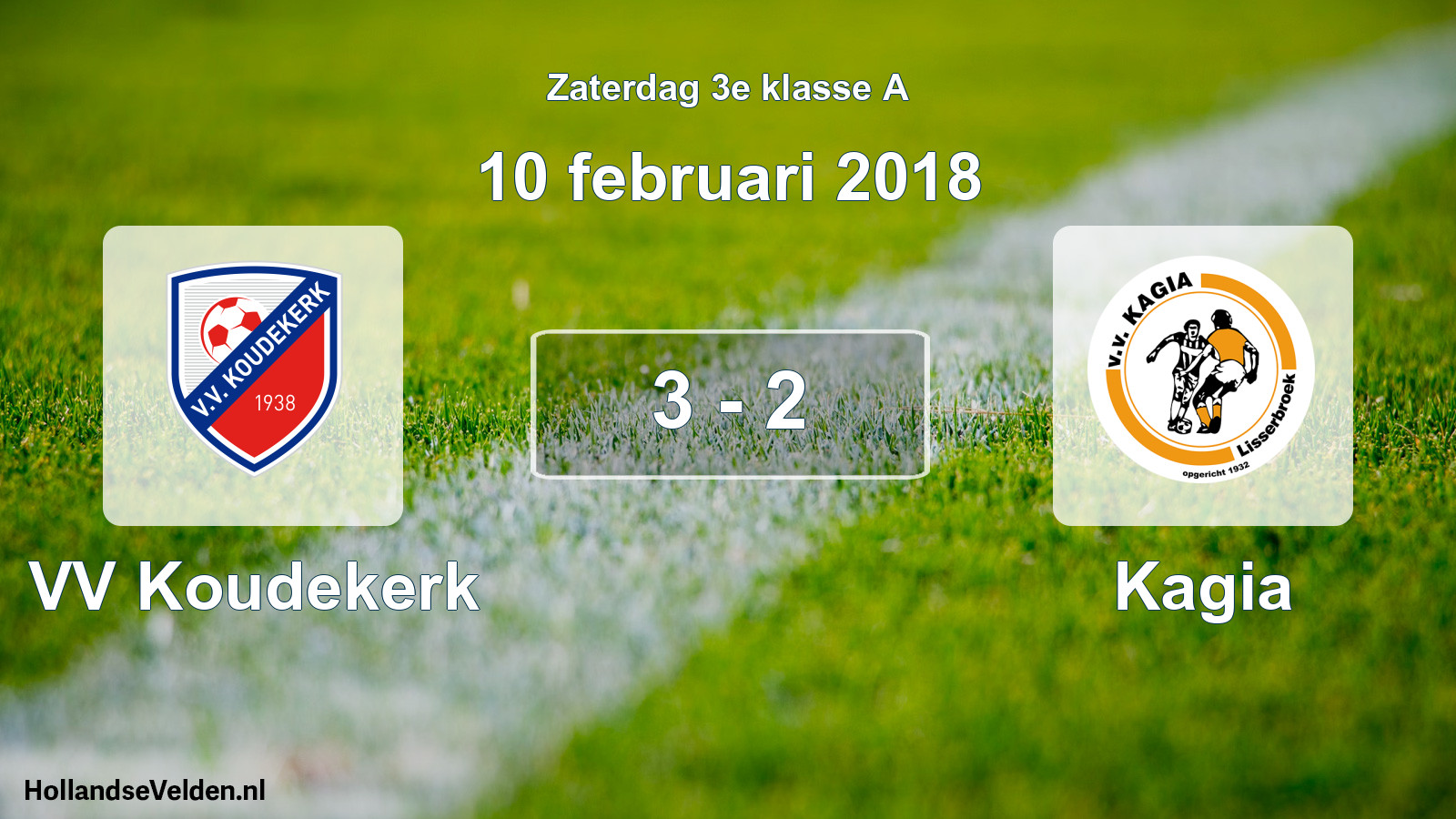 Total number of matches played: VV Koudekerk - Kagia 3 - 2 (10 February 2018)