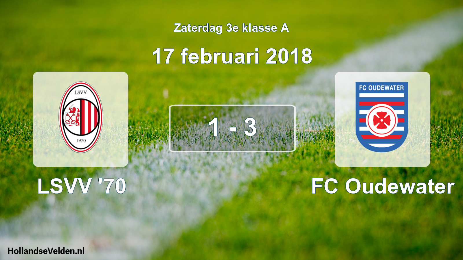 Total number of matches played: LSVV '70 - FC Oudewater 1 - 3 (17 February 2018)