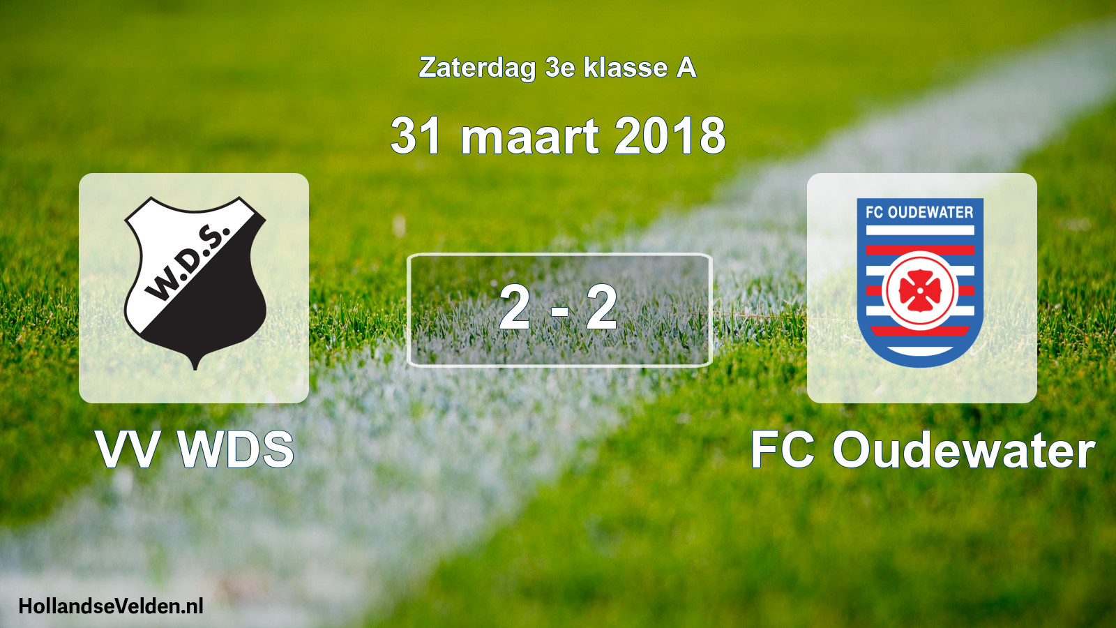Total number of matches played: VV WDS - FC Oudewater 2 - 2 (31 March 2018)