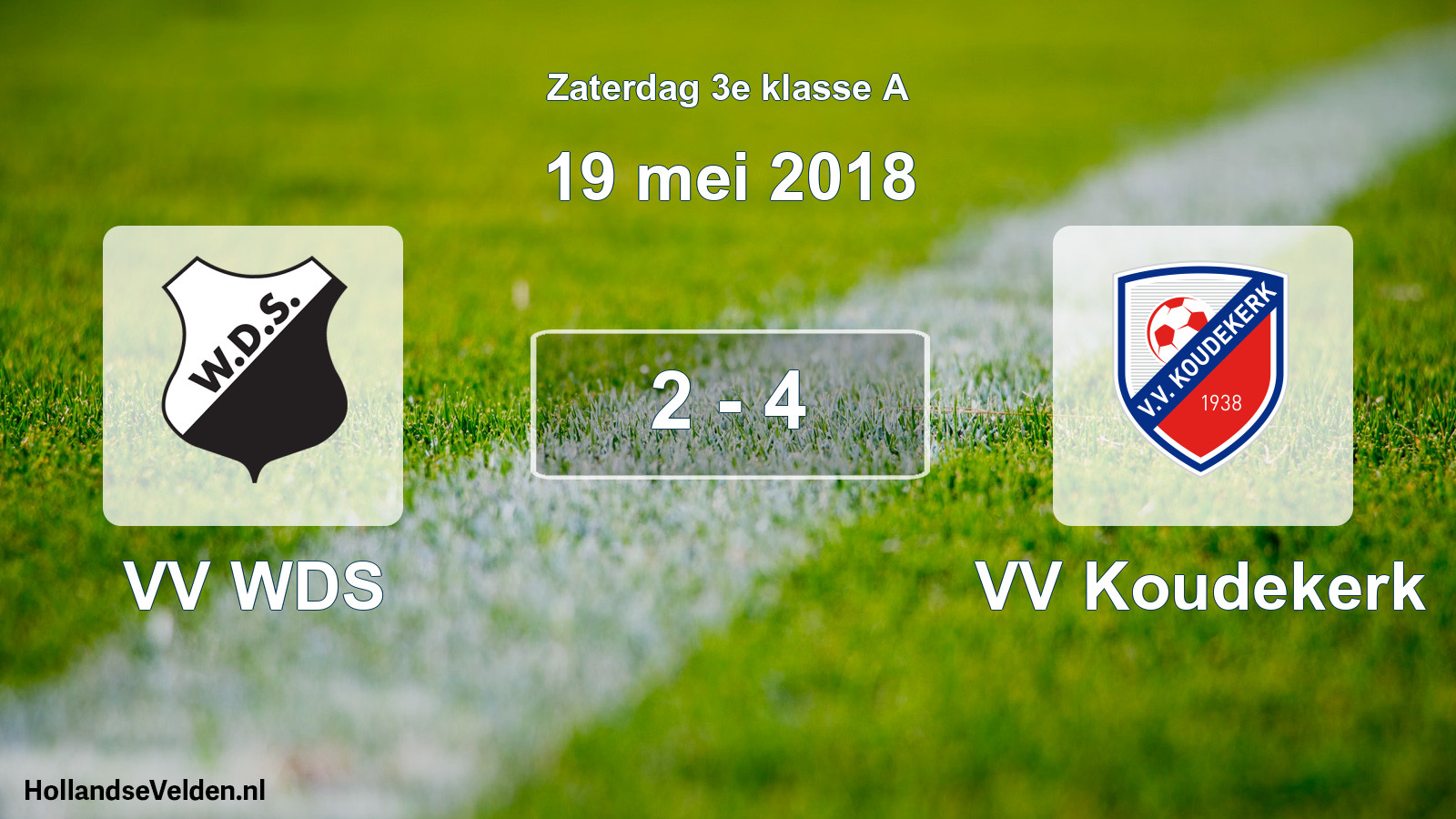 Total number of matches played: VV WDS - VV Koudekerk 2 - 4 (19 May 2018)