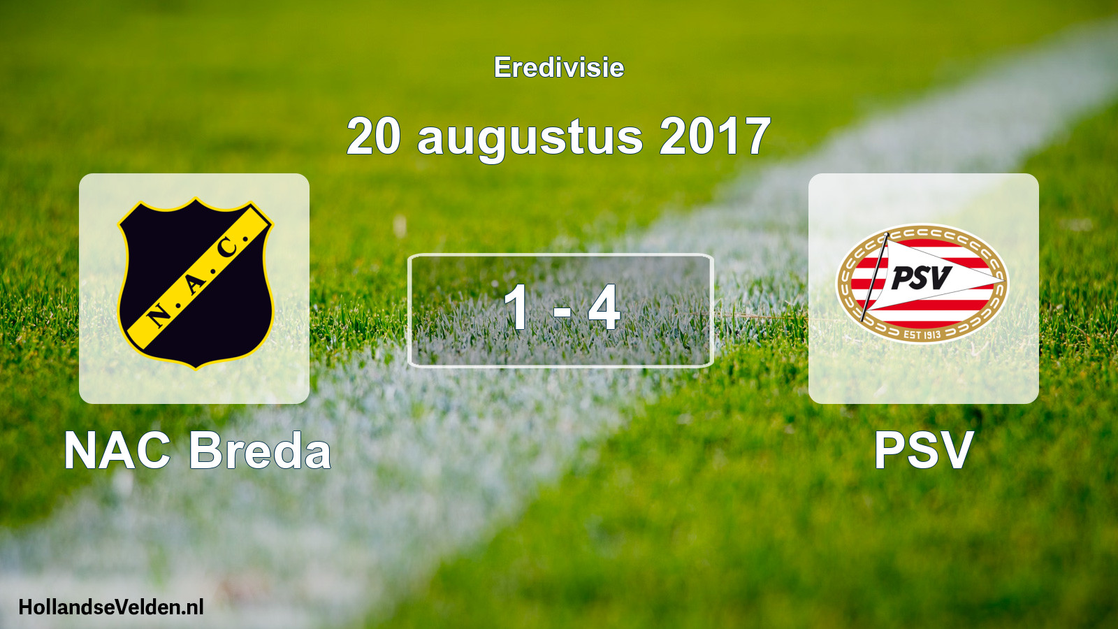 Total number of matches played: NAC Breda - PSV 1 - 4 (20 August 2017)