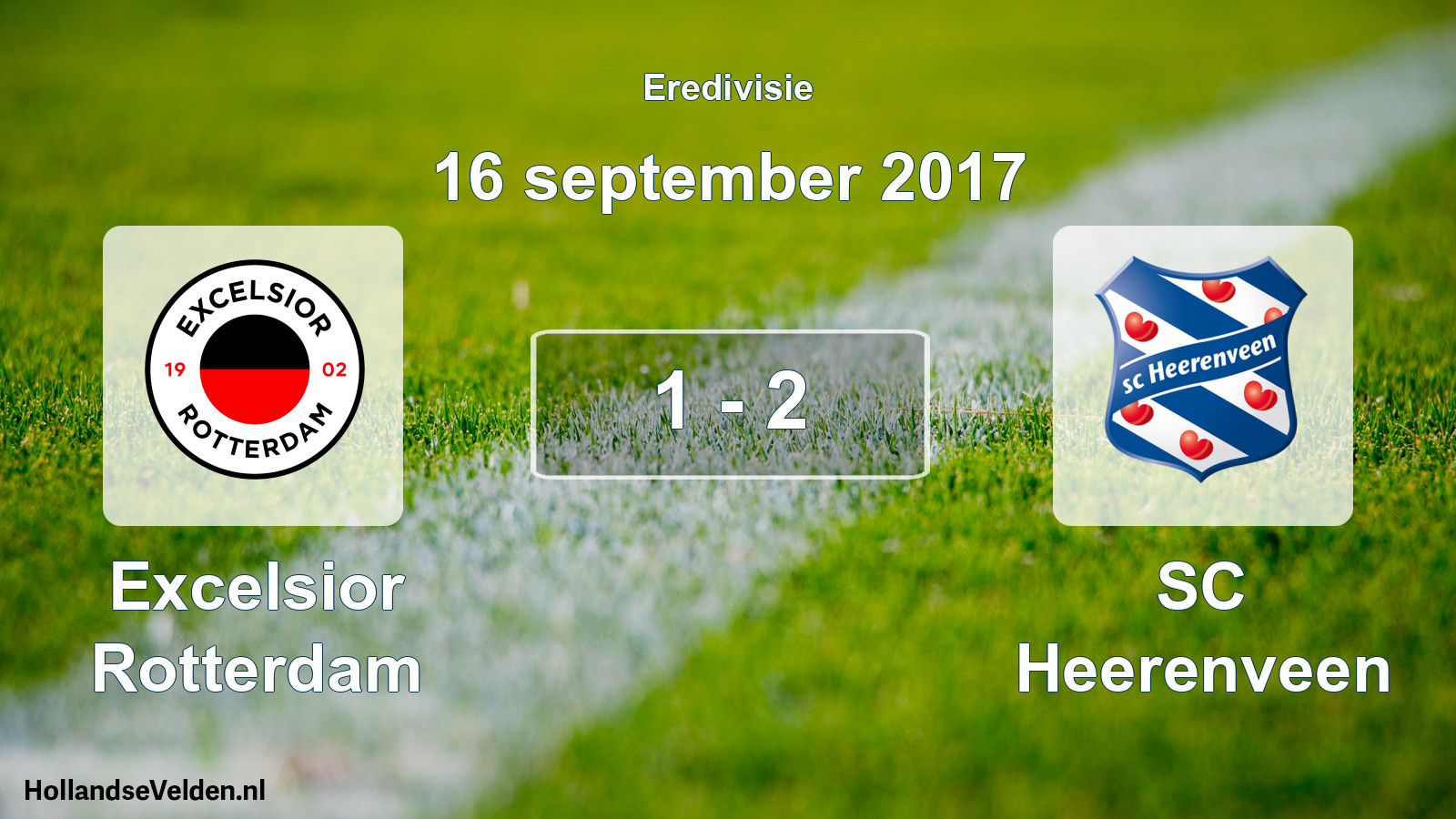 Total number of matches played: Excelsior Rotterdam - SC Heerenveen 1 - 2 (16 September 2017)