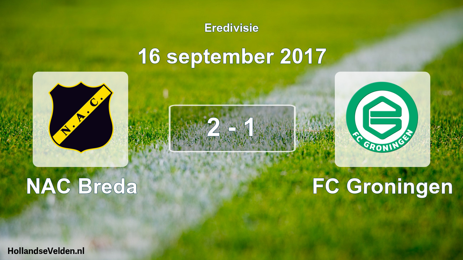 Total number of matches played: NAC Breda - FC Groningen 2 - 1 (16 September 2017)