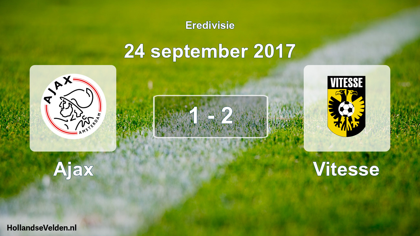 Total number of matches played: Ajax - Vitesse 1 - 2 (24 September 2017)