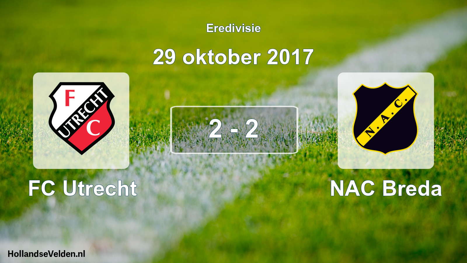 Total number of matches played: FC Utrecht - NAC Breda 2 - 2 (29 October 2017)