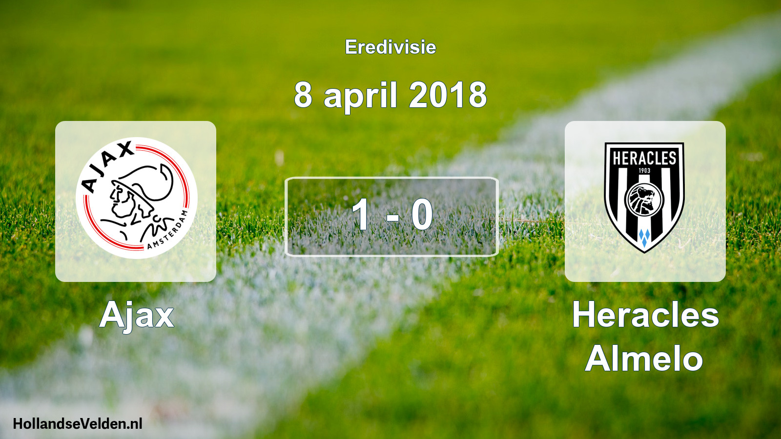 Total number of matches played: Ajax - Heracles Almelo 1 - 0 (8 April 2018)