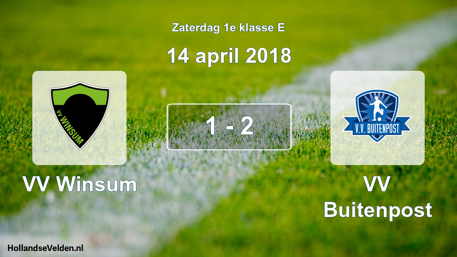 Total number of matches played: VV Winsum - VV Buitenpost 1 - 2 (14 April 2018)