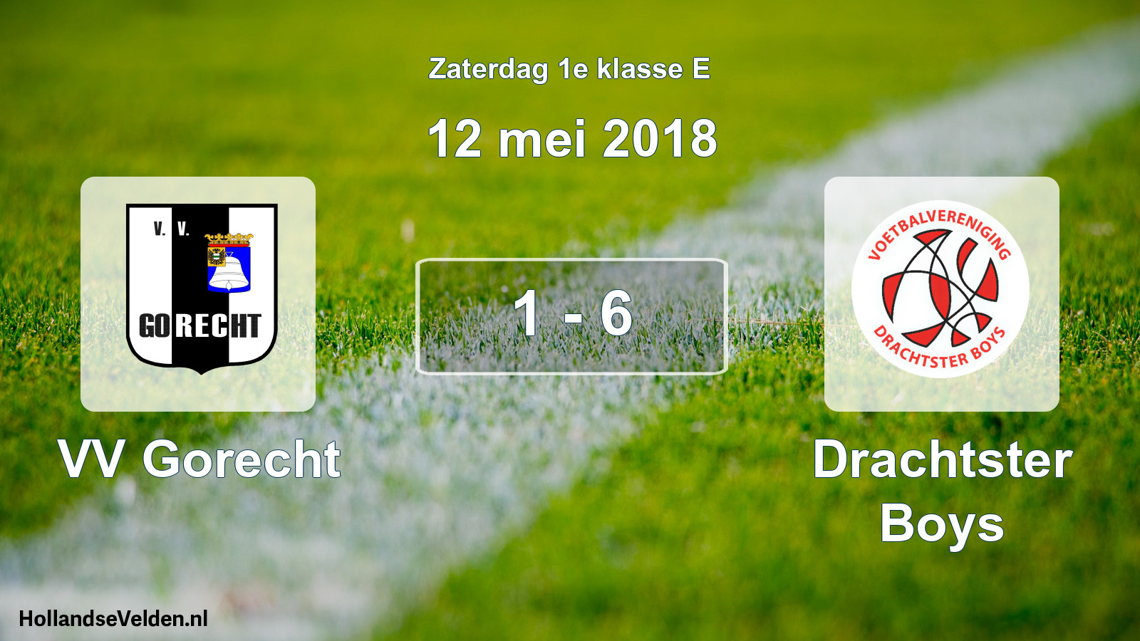 Total number of matches played: VV Gorecht - Drachtster Boys 1 - 6 (12 May 2018)