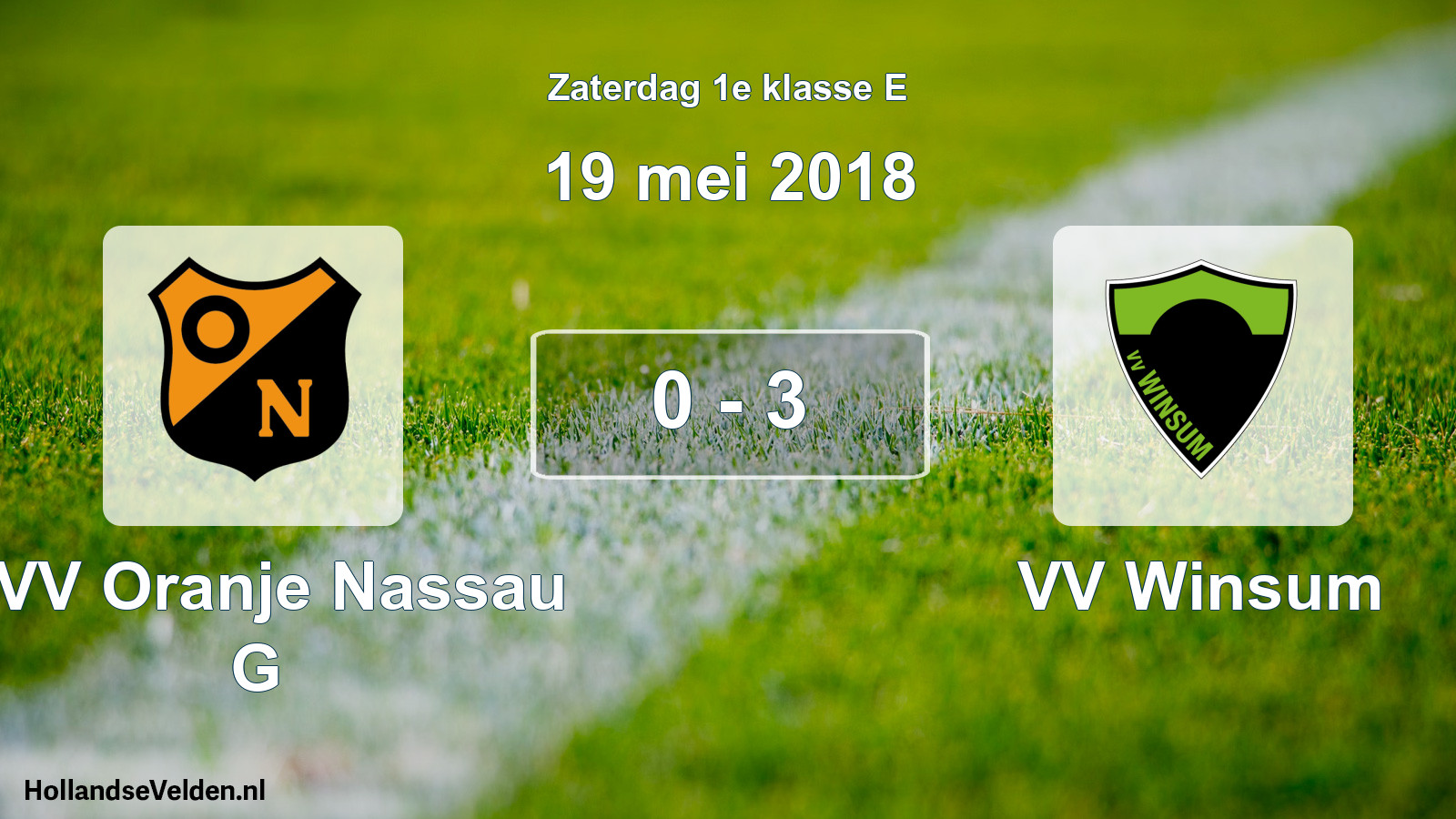 Total number of matches played: CVV Oranje Nassau G - VV Winsum 0 - 3 (19 May 2018)