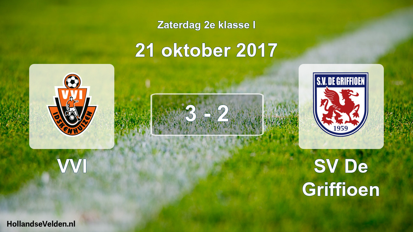 Total number of matches played: VVI - SV De Griffioen 3 - 2 (21 October 2017)