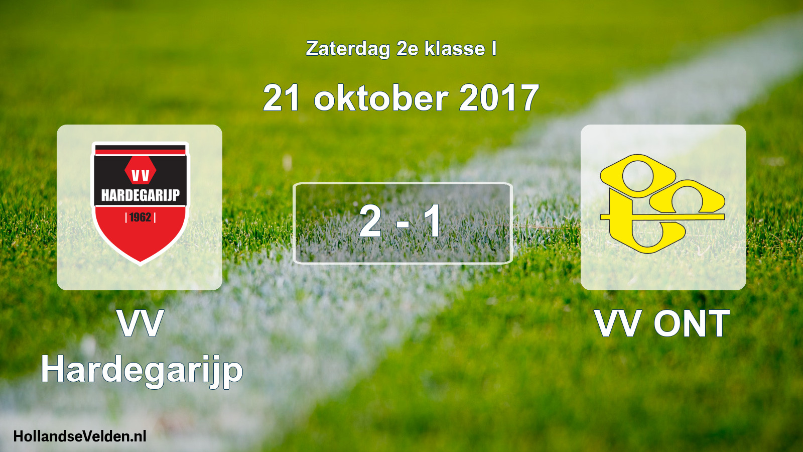 Total number of matches played: VV Hardegarijp - VV ONT 2 - 1 (21 October 2017)