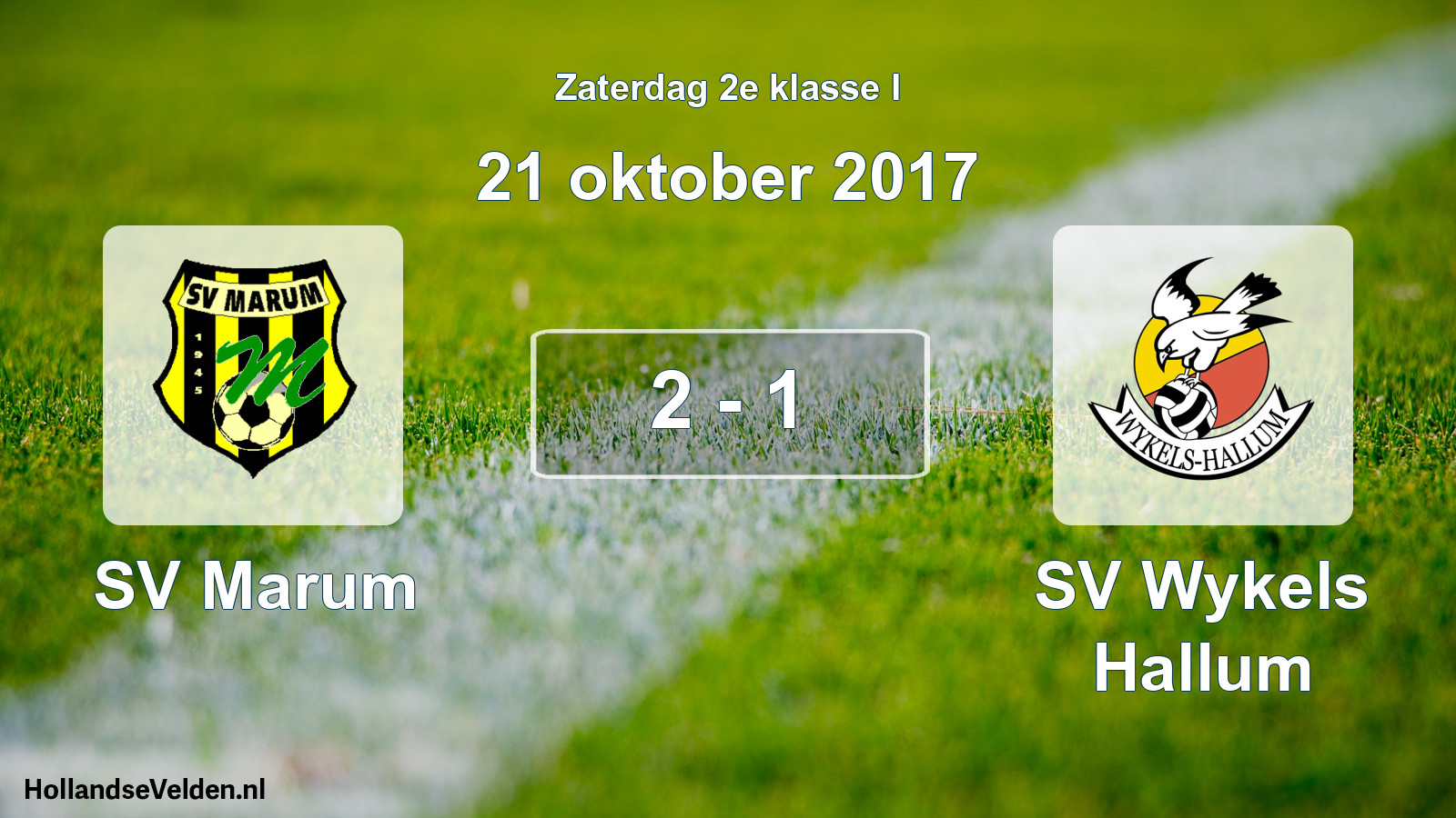 Total number of matches played: SV Marum - SV Wykels Hallum 2 - 1 (21 October 2017)