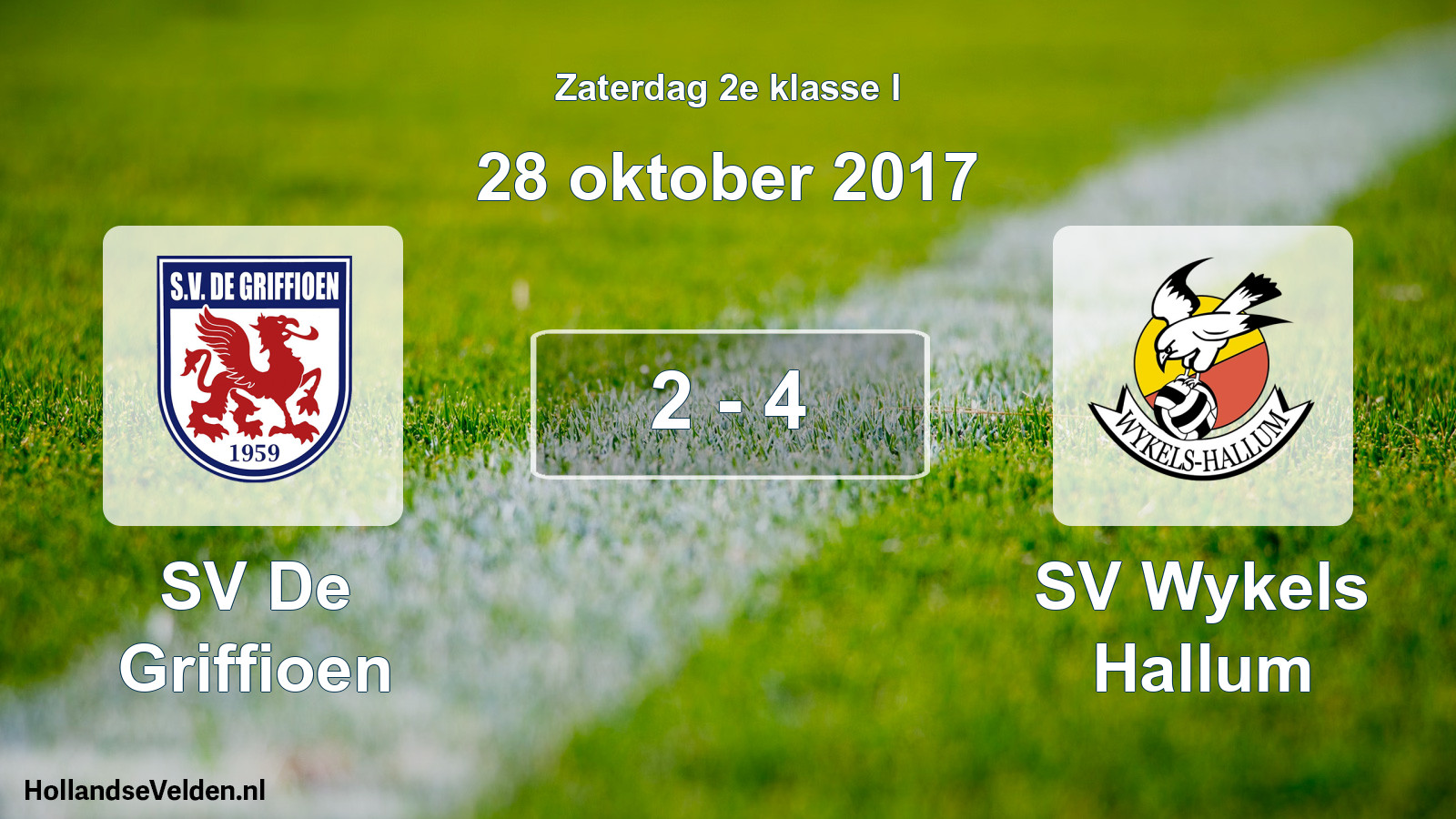 Total number of matches played: SV De Griffioen - SV Wykels Hallum 2 - 4 (28 October 2017)