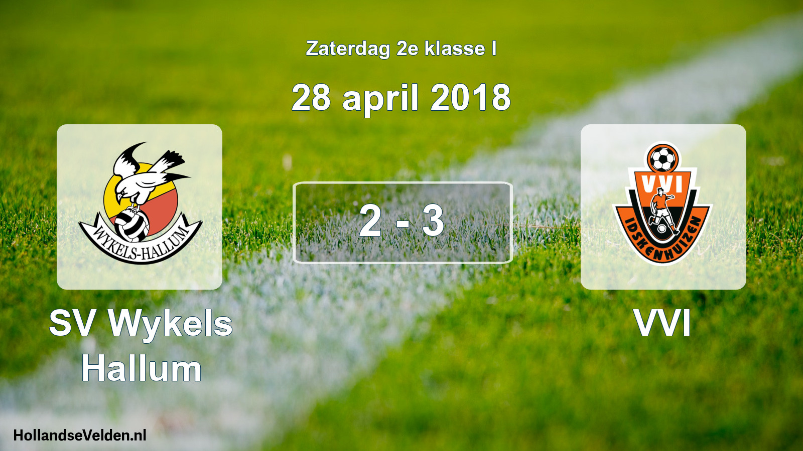 Total number of matches played: SV Wykels Hallum - VVI 2 - 3 (28 April 2018)