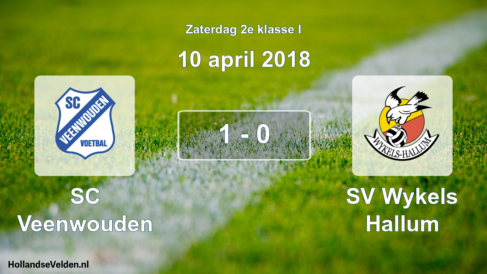 Total number of matches played: SC Veenwouden - SV Wykels Hallum 1 - 0 (10 April 2018)