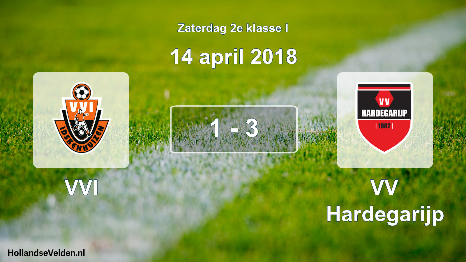 Total number of matches played: VVI - VV Hardegarijp 1 - 3 (14 April 2018)