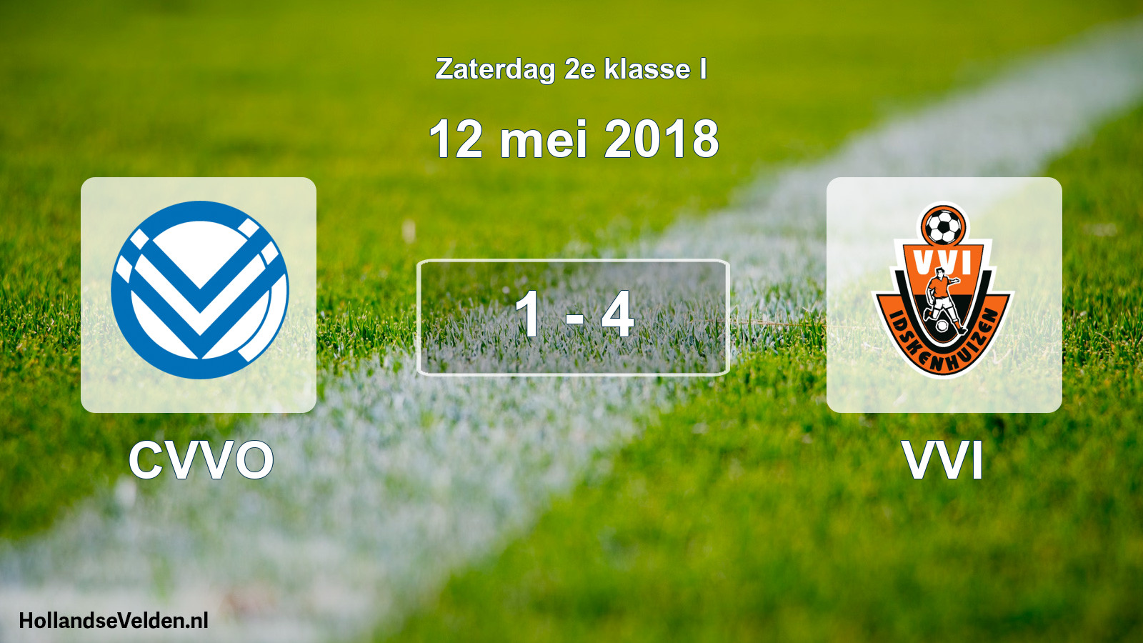 Total number of matches played: CVVO - VVI 1 - 4 (12 May 2018)