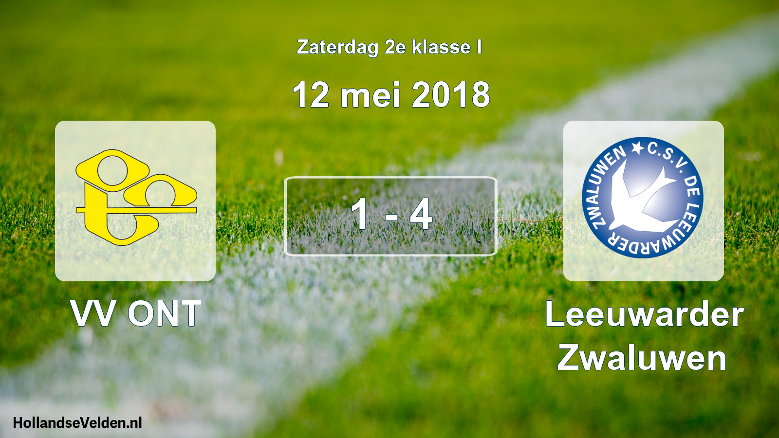 Total number of matches played: VV ONT - Leeuwarder Zwaluwen 1 - 4 (12 May 2018)