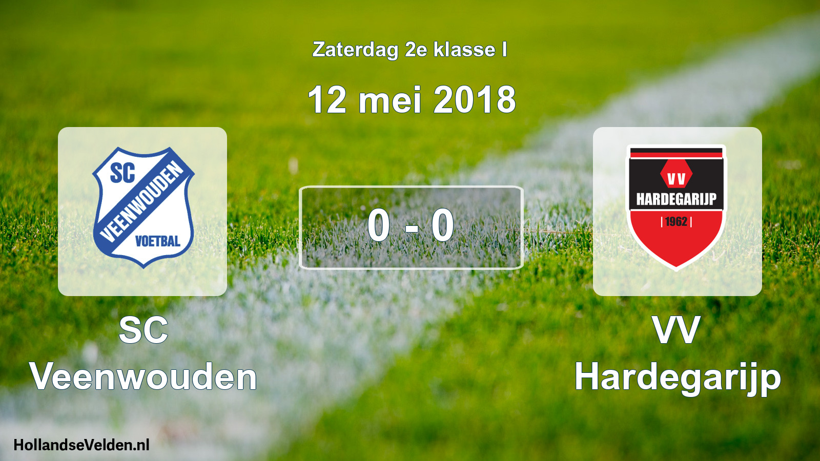 Total number of matches played: SC Veenwouden - VV Hardegarijp 0 - 0 (12 May 2018)