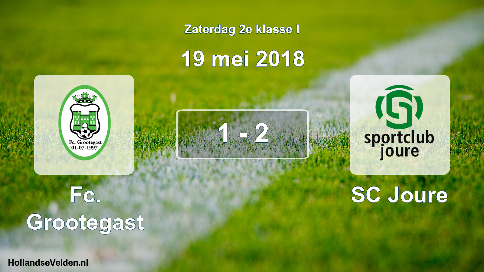 Total number of matches played: Fc. Grootegast - SC Joure 1 - 2 (19 May 2018)