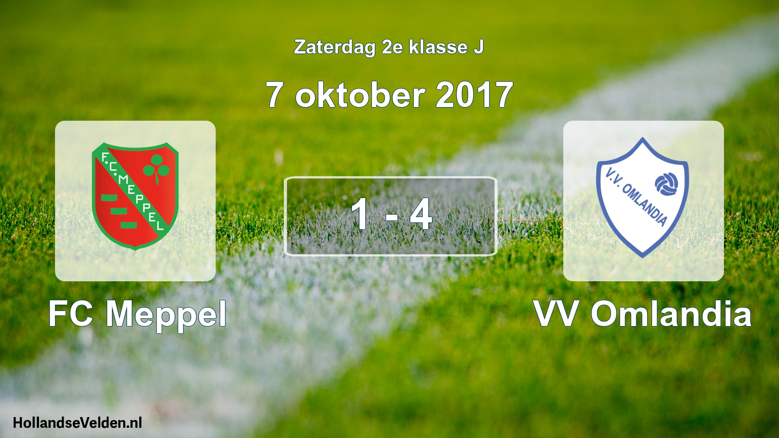 Total number of matches played: FC Meppel - VV Omlandia 1 - 4 (7 October 2017)