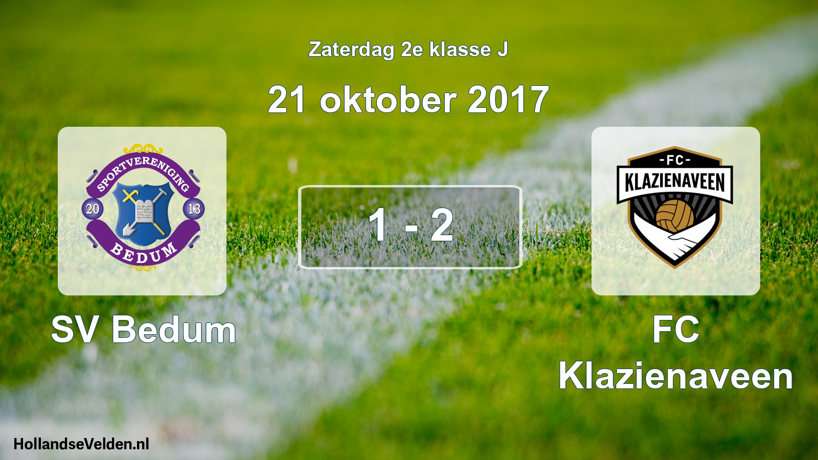 Total number of matches played: SV Bedum - FC Klazienaveen 1 - 2 (21 October 2017)