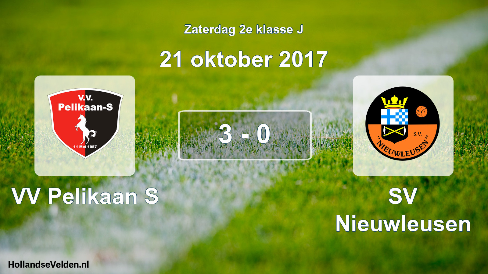 Total number of matches played: VV Pelikaan S - SV Nieuwleusen 3 - 0 (21 October 2017)