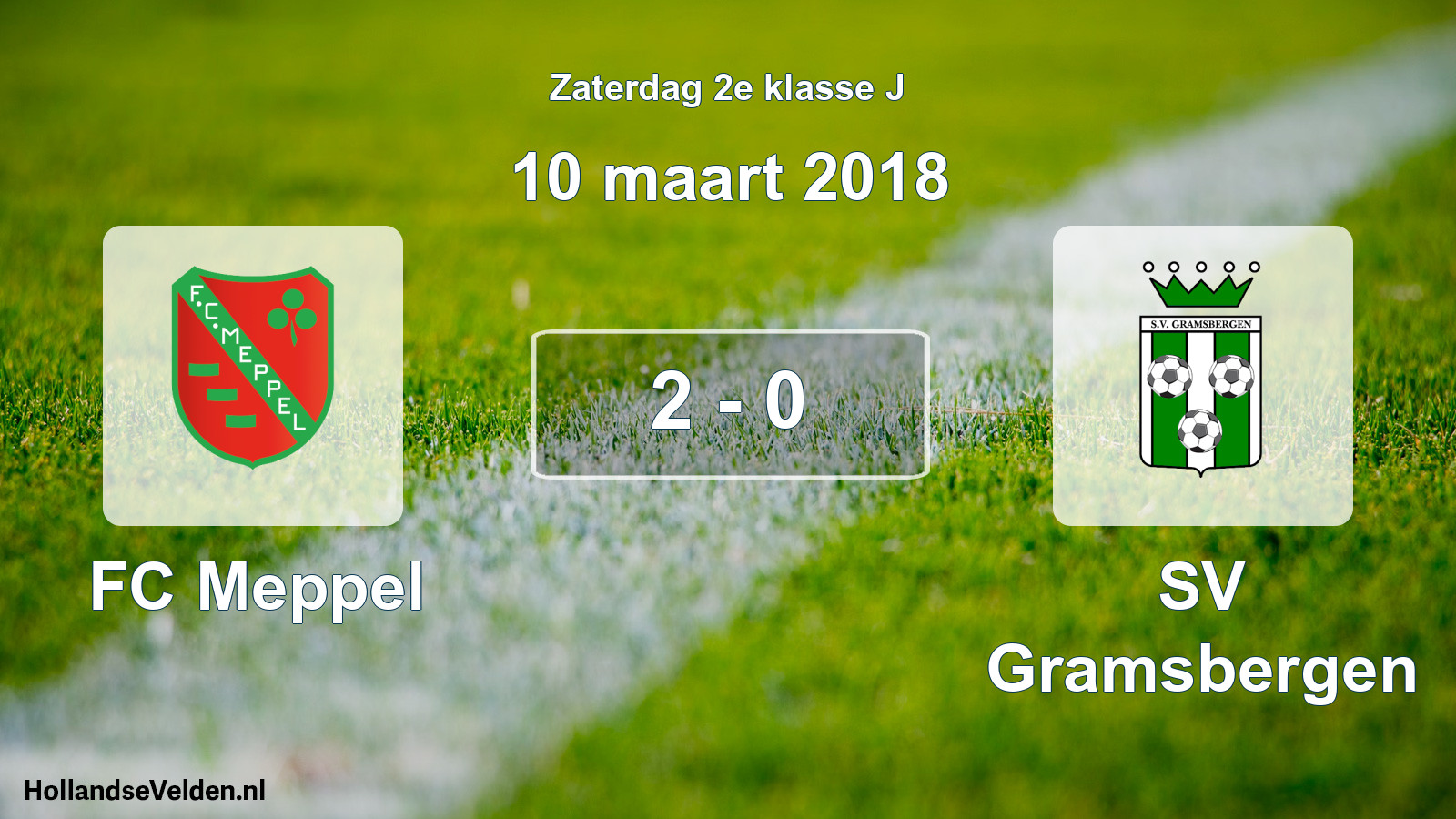 Total number of matches played: FC Meppel - SV Gramsbergen 2 - 0 (10 March 2018)