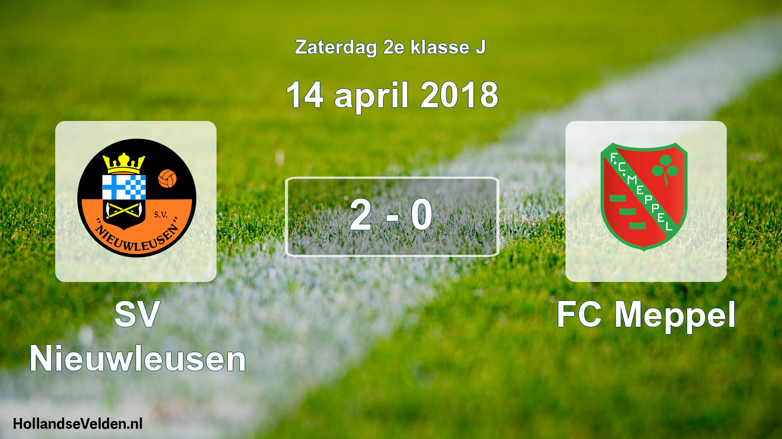 Total number of matches played: SV Nieuwleusen - FC Meppel 2 - 0 (14 April 2018)