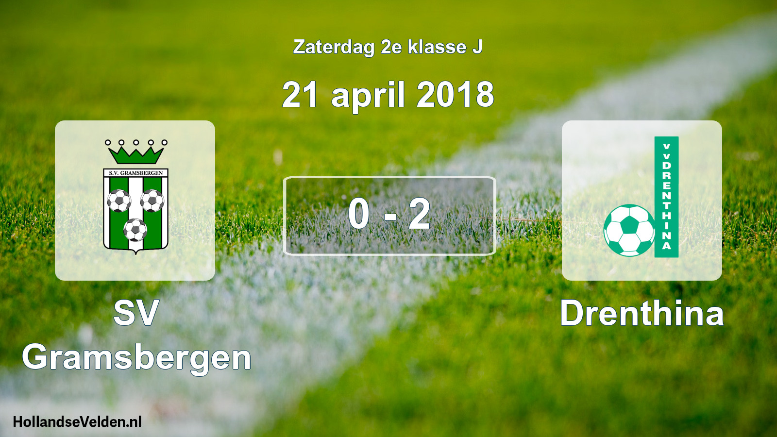 Total number of matches played: SV Gramsbergen - Drenthina 0 - 2 (21 April 2018)