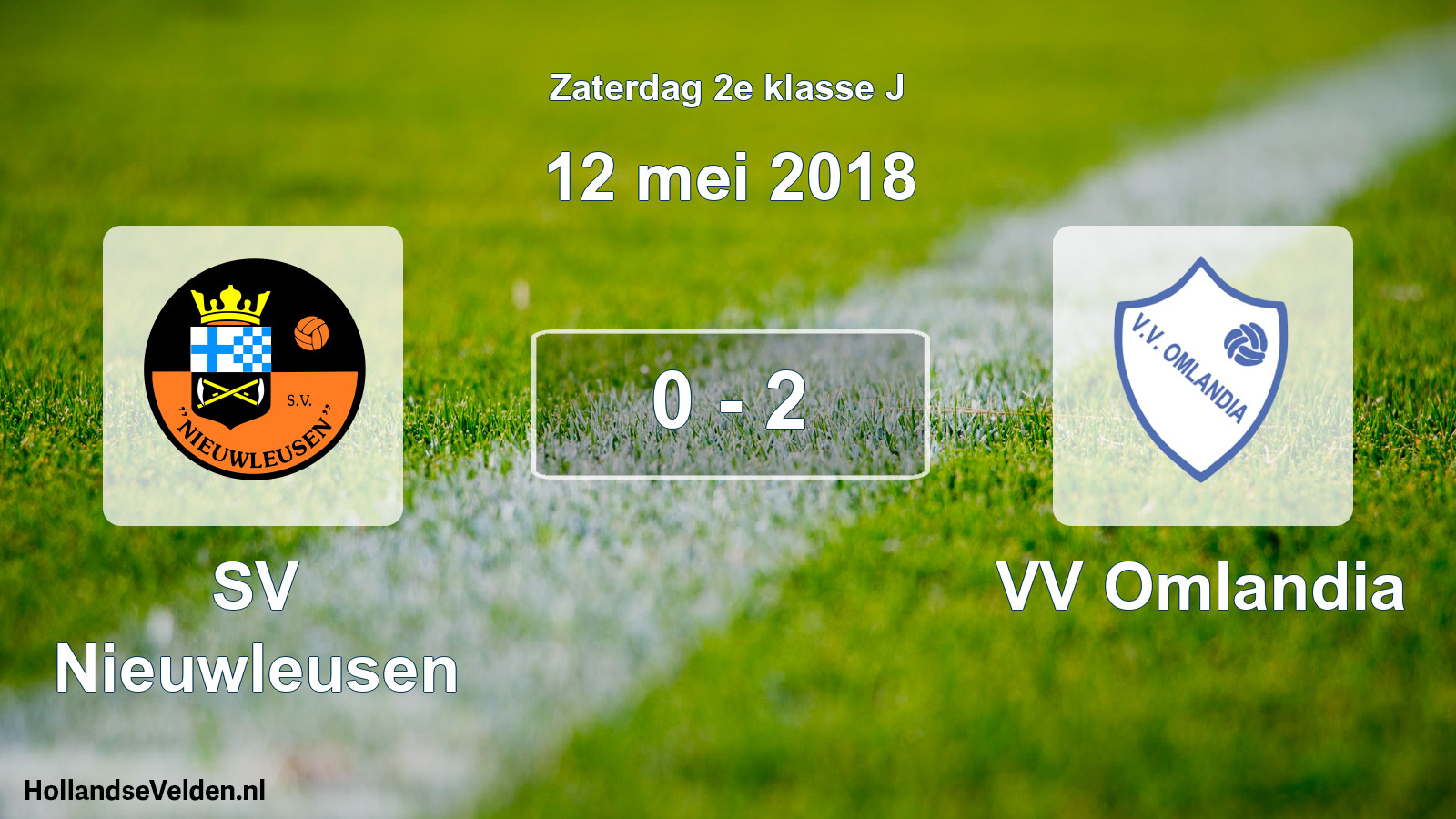 Total number of matches played: SV Nieuwleusen - VV Omlandia 0 - 2 (12 May 2018)