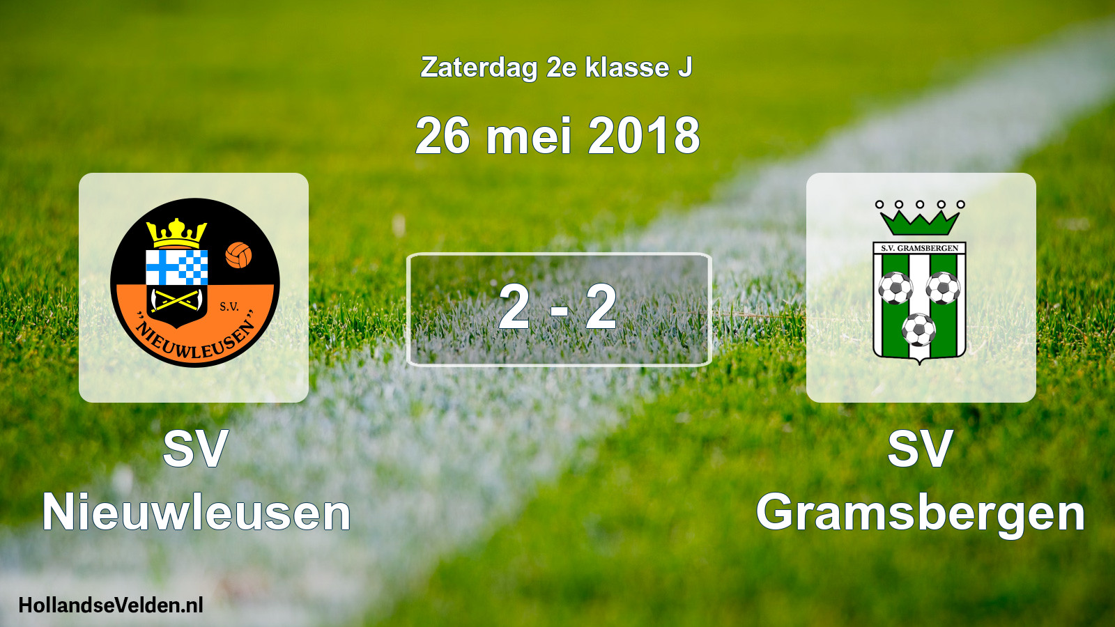 Total number of matches played: SV Nieuwleusen - SV Gramsbergen 2 - 2 (26 May 2018)
