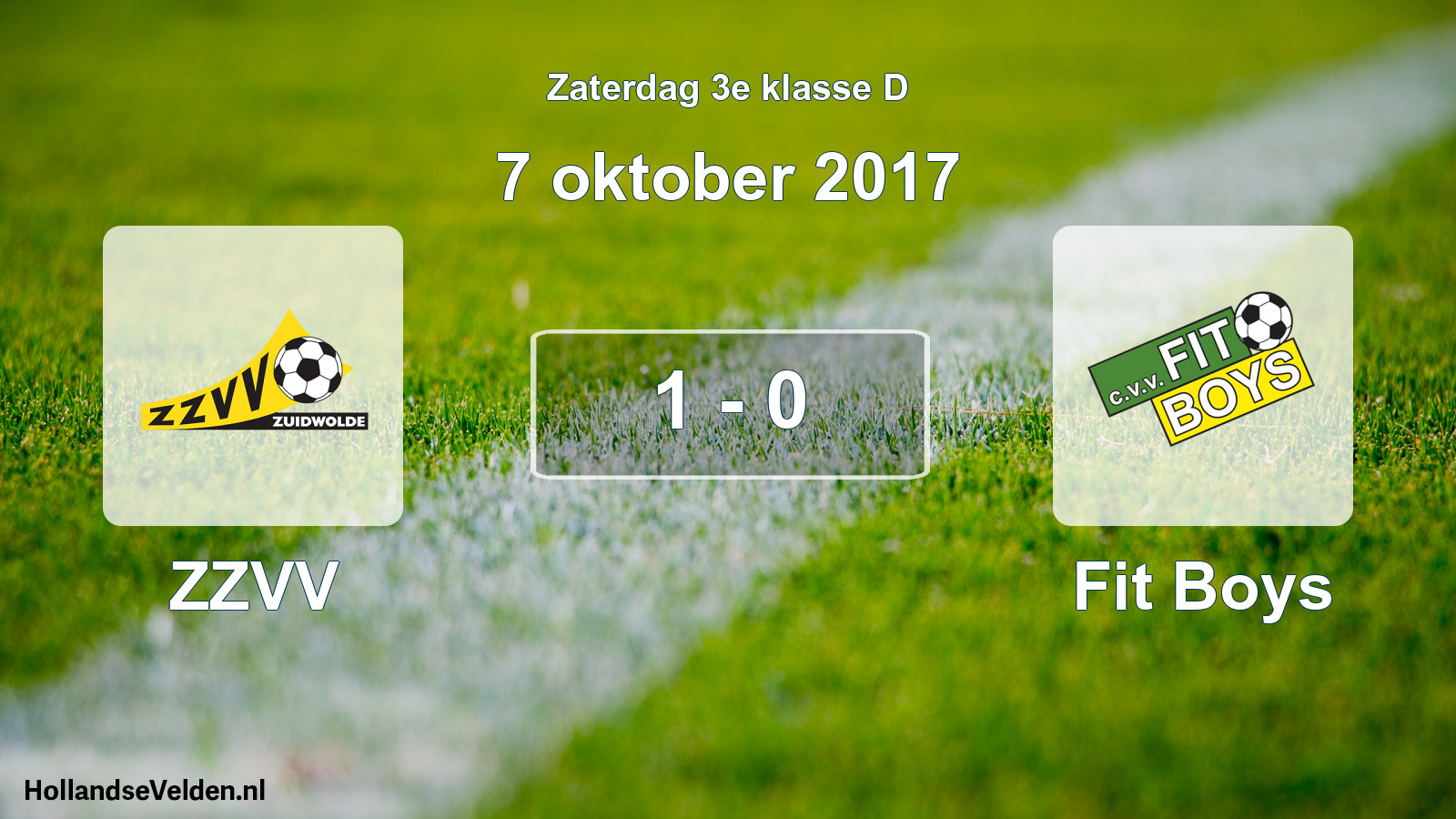 Total number of matches played: ZZVV - Fit Boys 1 - 0 (7 October 2017)